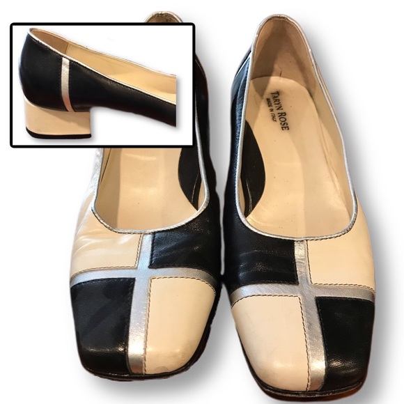 Taryn Rose Shoes - Taryn Rose black and white checkerboard pumps